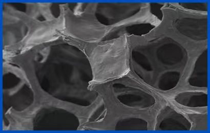 pores of activated carbon