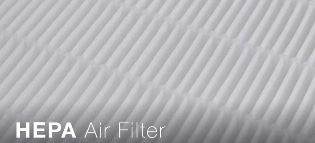 HEPA filter pleats