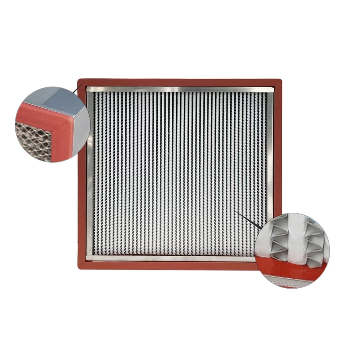 High temperature HEPA filter