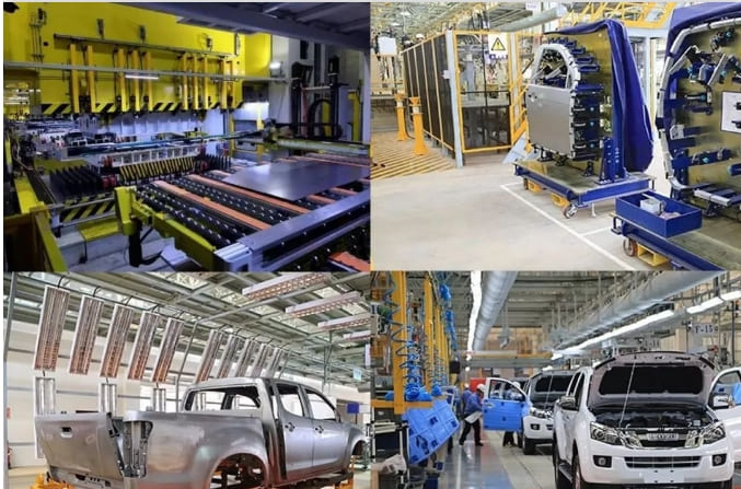 4 steps for car production