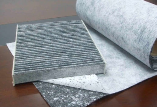 activated carbon filter and materials