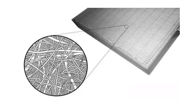 fiber glass in HEPA filters